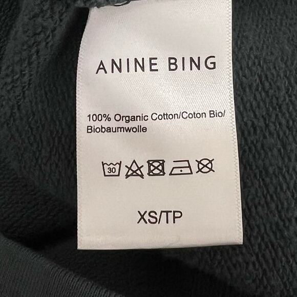 NEW Anine Bing Ash Eagle Hoodie in Emerald - Picture 12 of 13